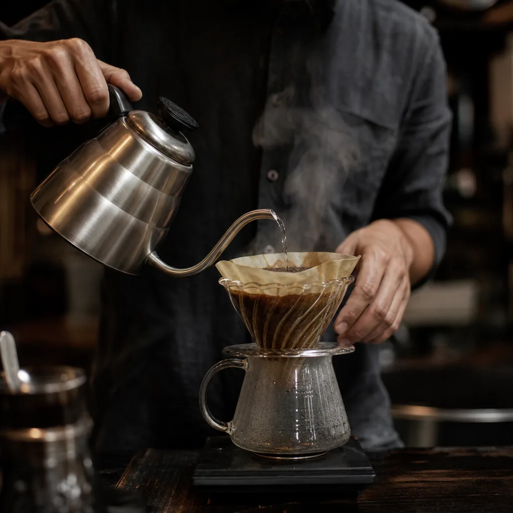 Pour-over post